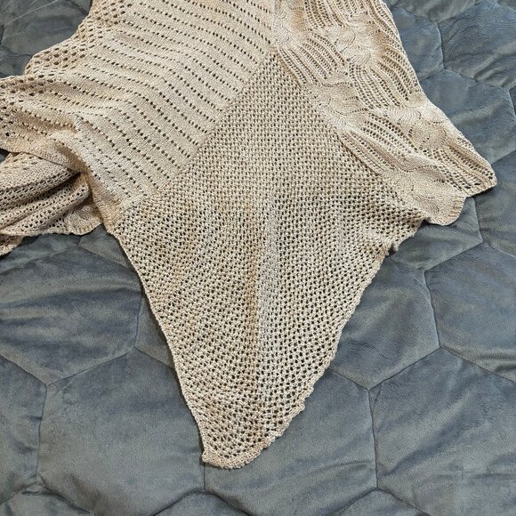 Women's Knit Cardigan Sidetail Waterfall Open Front Lauren Michelle Woman 1X - Picture 9 of 10